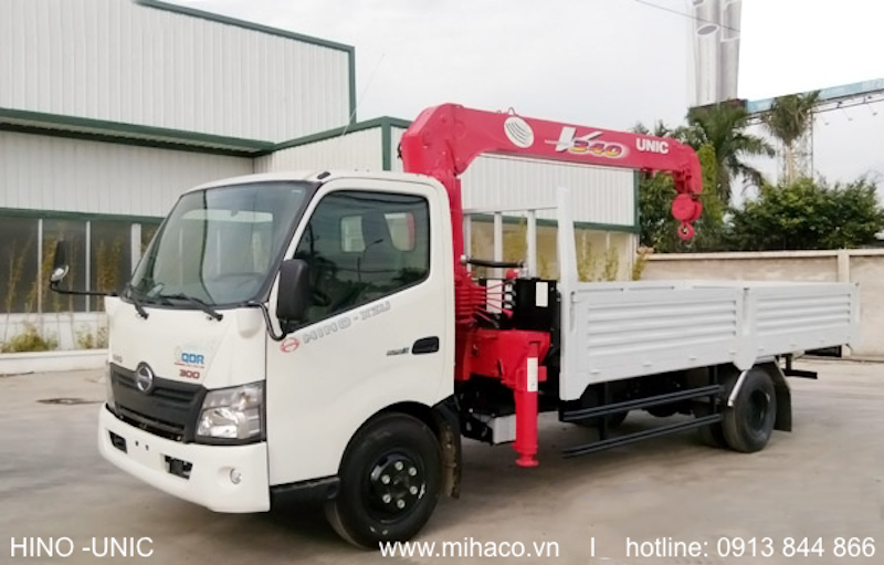 xe tải cẩu Hino 5 tấn unic - Minh Hà Auto