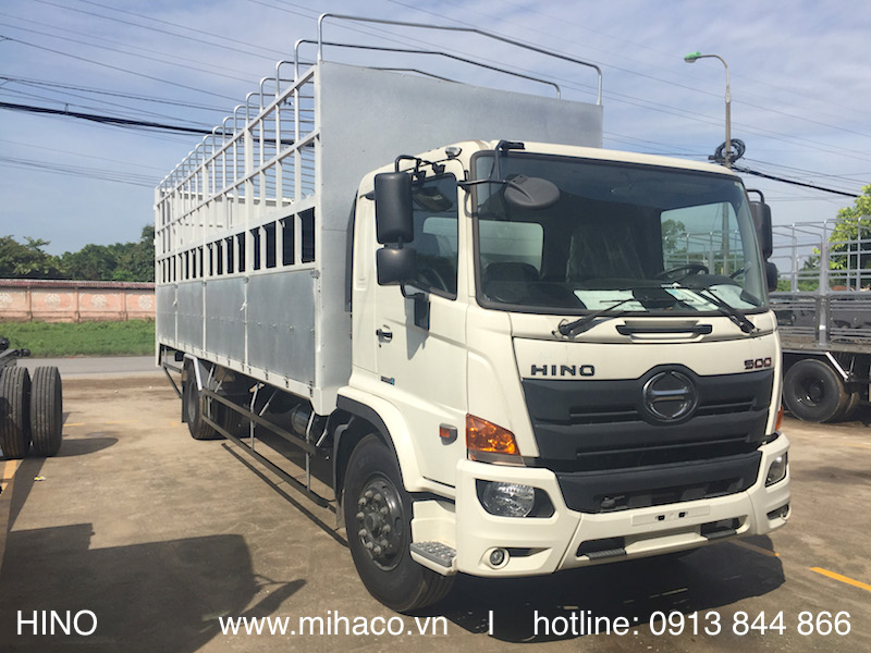 xe tải hino 8 tấn thùng mui bạt