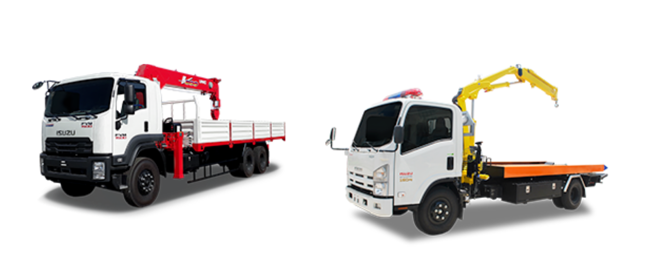 Xe xát-xi tải Isuzu gắn cẩu Xe tải cẩu Isuzu