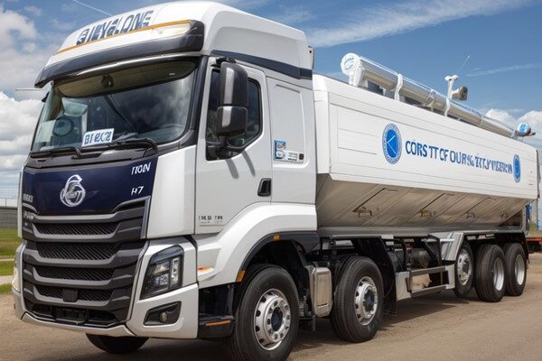 Xe bồn chở cám 35 khối Chenglong H7 5 chân - tec chở thức ăn chăn nuôi 35 khối