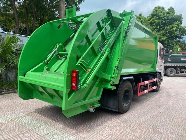 Xe ép rác 14 khối dongfeng Xe Dongfeng cuốn ép chở rác 14 khối B180 B190