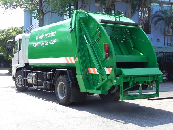 Xe cuốn ép chở rác 14 khối Dongfeng B180 B190 Xe Dongfeng cuốn ép chở rác 14 khối B180 B190
