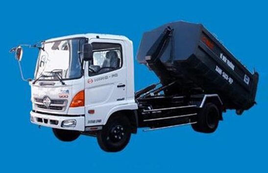 Xe chở rác thùng rời 9 khối Hino FC