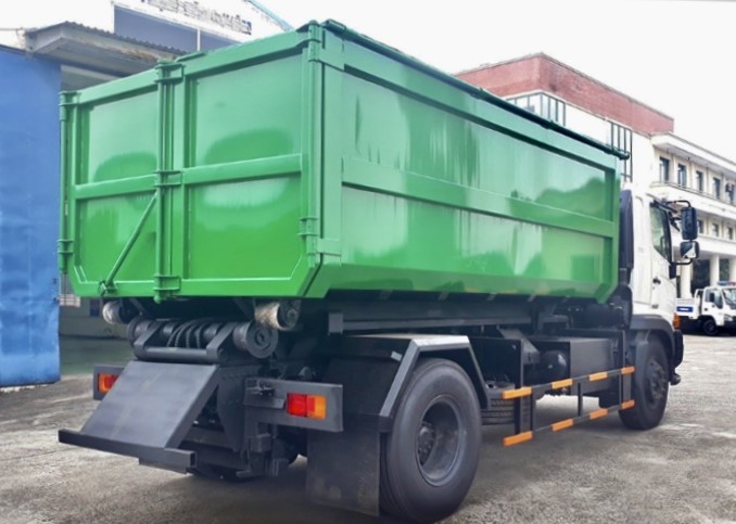 Xe chở rác thùng ben 14 khối Hino FG hooklift Xe chở rác thùng rời 14 khối Hino FG - hooklift