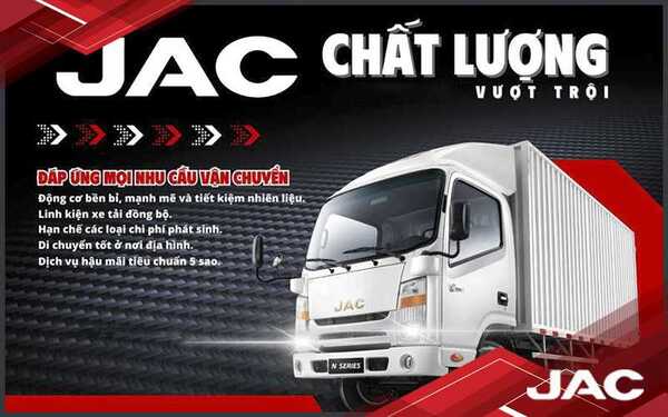 Xe tải JAC 8 tấn N800 thùng dài 7.6m