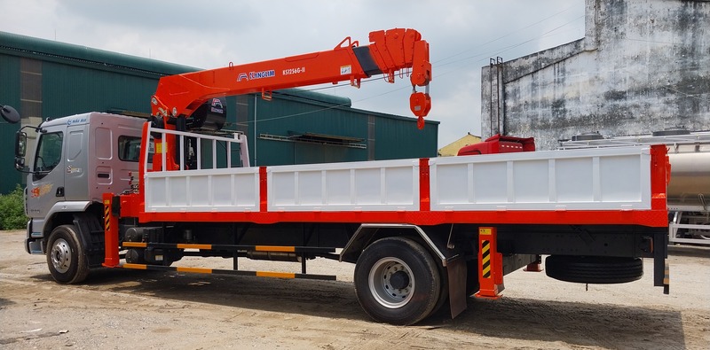 Xe tải Chenglong M3 gắn cẩu Kanglim 7 tấn KS1256 Xe tải Chenglong M3 gắn cẩu Kanglim 7 tấn 6 đoạn KS1256