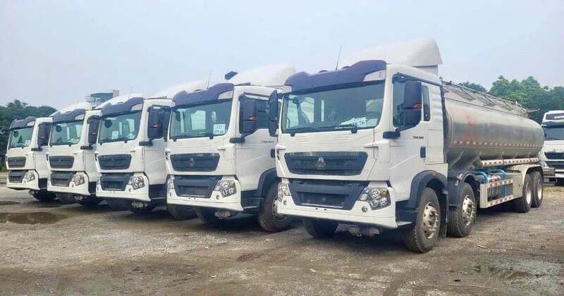 Xe bồn chở xăng dầu 23 khối Howo Sinotruk xi tec 23m3