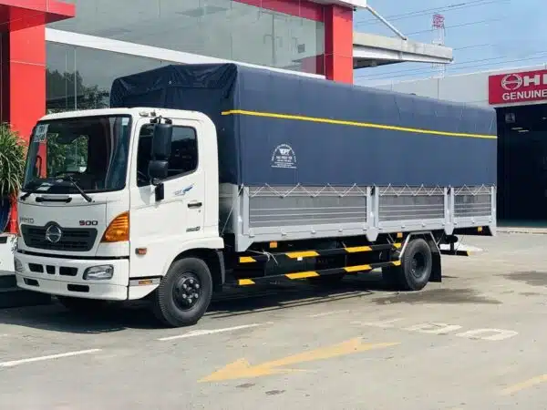 Xe tải Hino 6 tấn FC thùng mui bạt Xe tải Hino 6 tấn thùng mui bạt