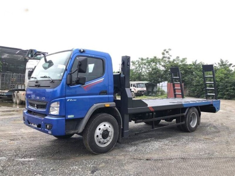 Xe nâng đầu fuso 8 tấn Xe ô tô tải nâng đầu chở máy chuyên dụng Fuso fi 170