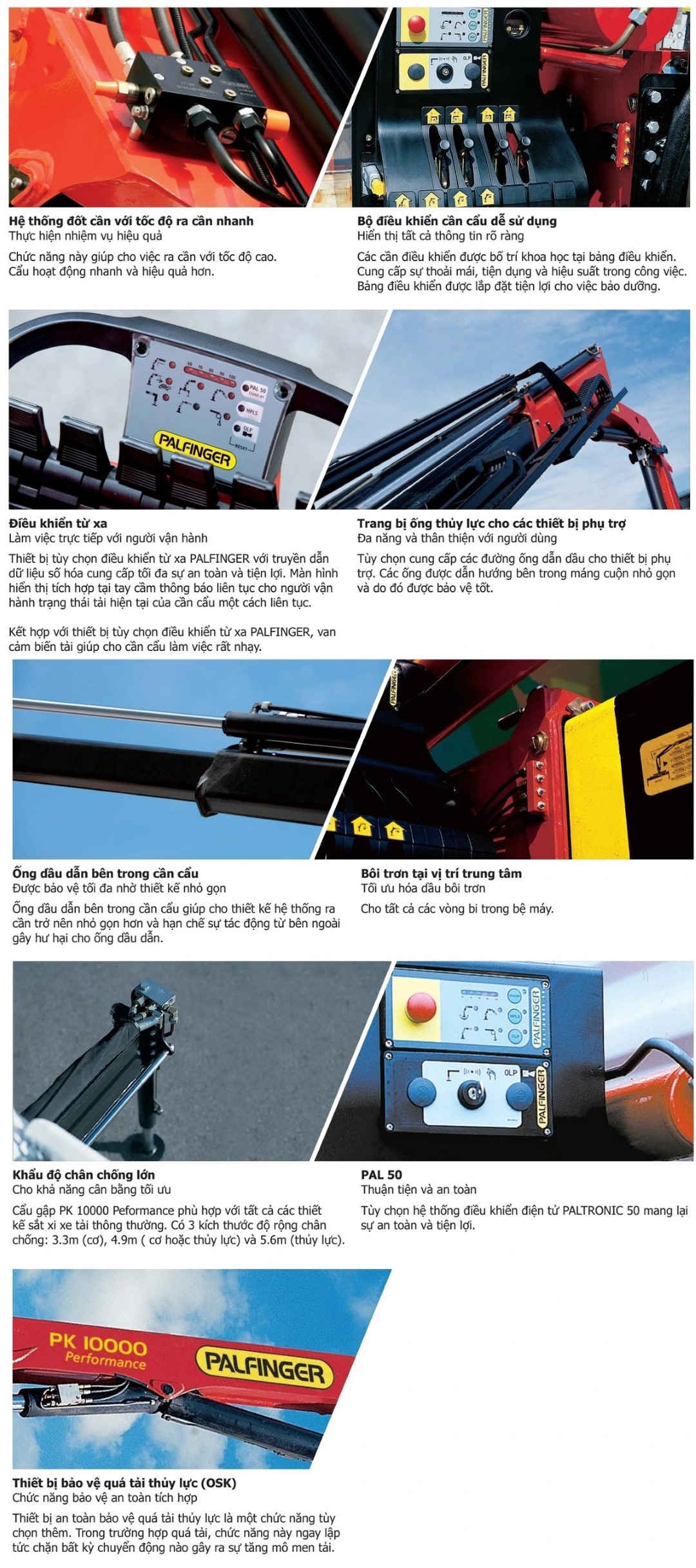 Cẩu gập 10 tấn Palfinger PK 23500