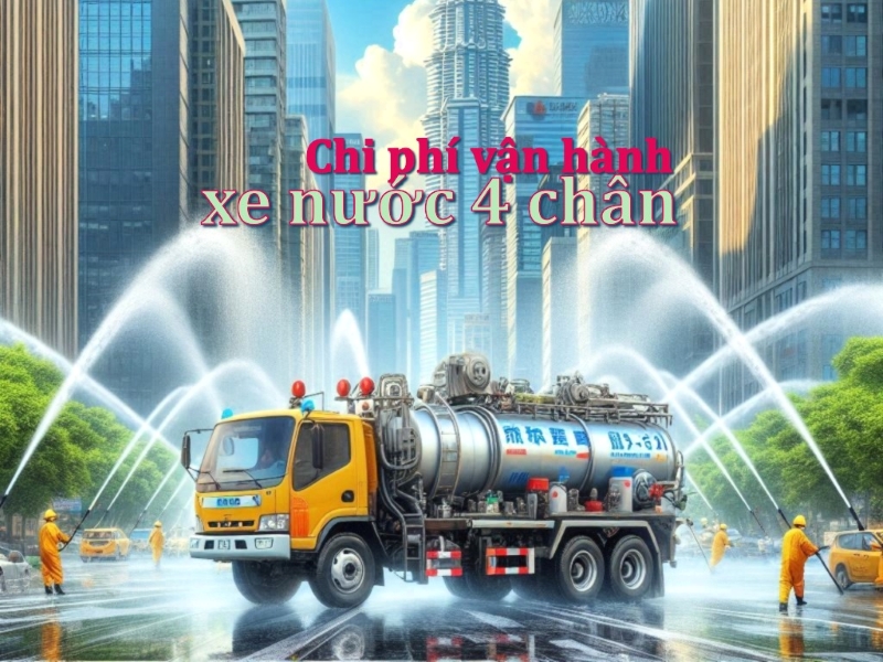 Chi phí vận hành xe nước rửa đường tưới cây 4 chân 17 khối Chi phí vận hành xe nước rửa đường tưới cây 4 chân 17 khối