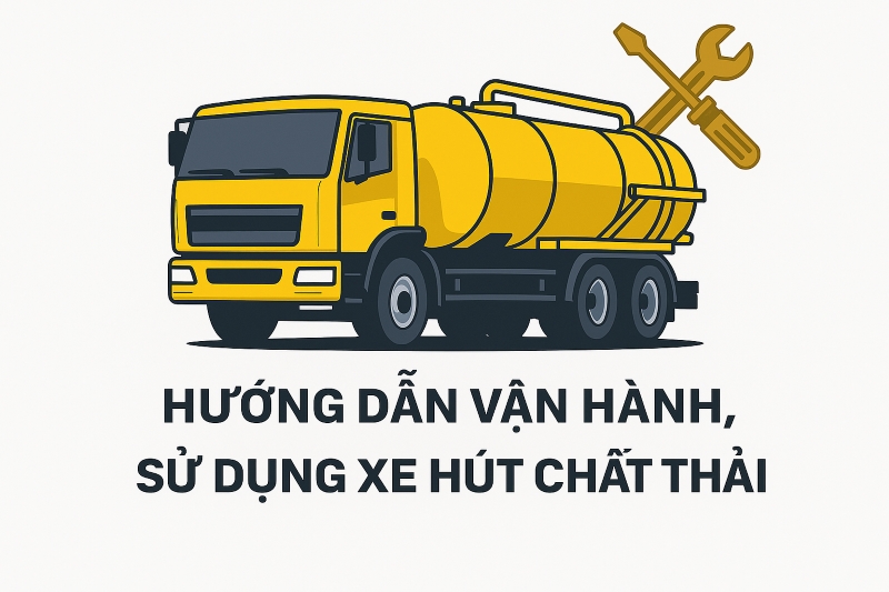 Hướng dẫn sử dụng vận hành xe hút chất thải hiệu quả