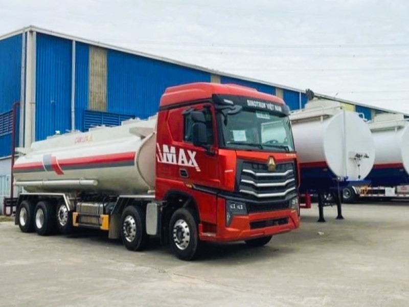 Xe bồn chở xăng dầu 26 khối Howo Max 5 chân