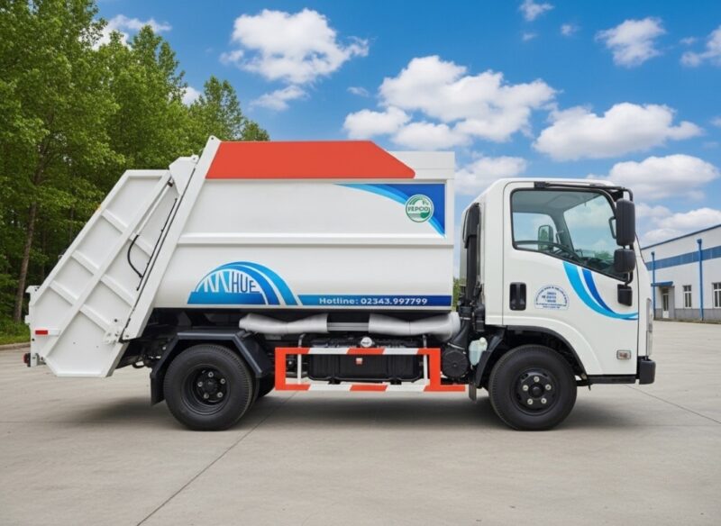 Xe chở rác 7 khối ISUZU QKR 230 thùng 7m3