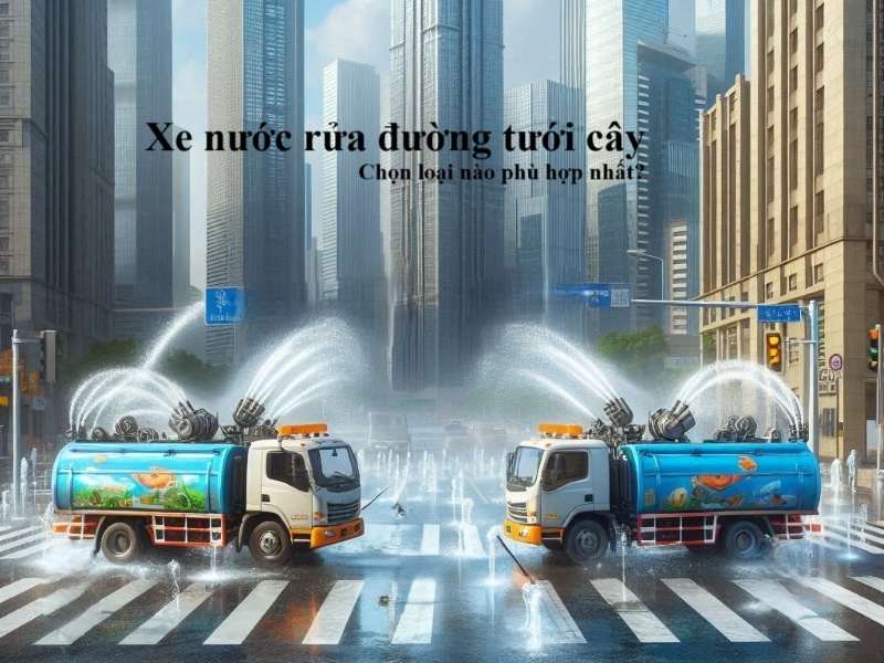 Xe nước rửa đường tưới cây - chọn hãng nào tốt nhất