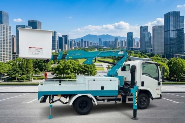 Xe ô tô thang nâng người 12m Hyundai HAP 1200 lắp trên xe Isuzu