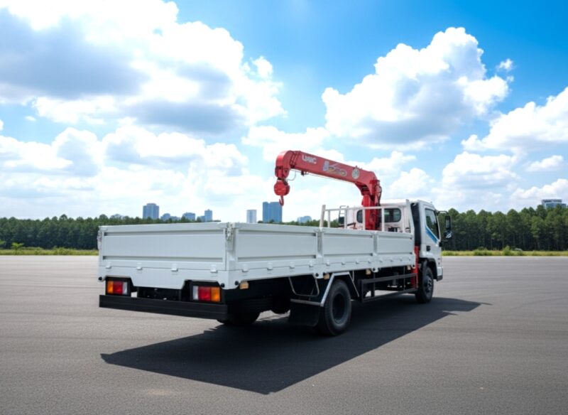 Xe tải 5 tấn Hyundai Mighty EX900XL lắp cẩu 3 tấn 4 đốt Unic 344